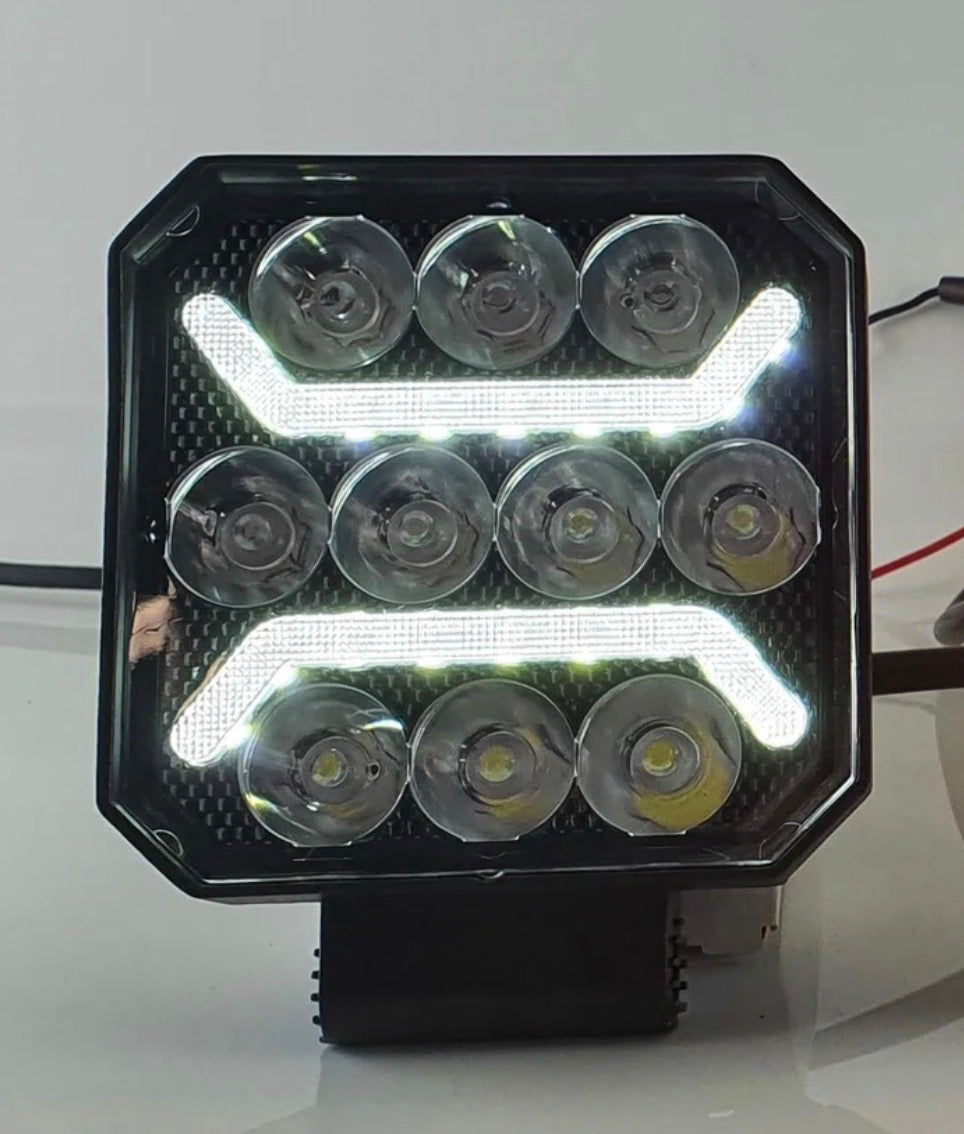 15W LED Work Light – Dual Function White Beam & Position Light (IP69K)
