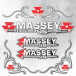 Massey Ferguson 9S Silver & Black New Style Decal