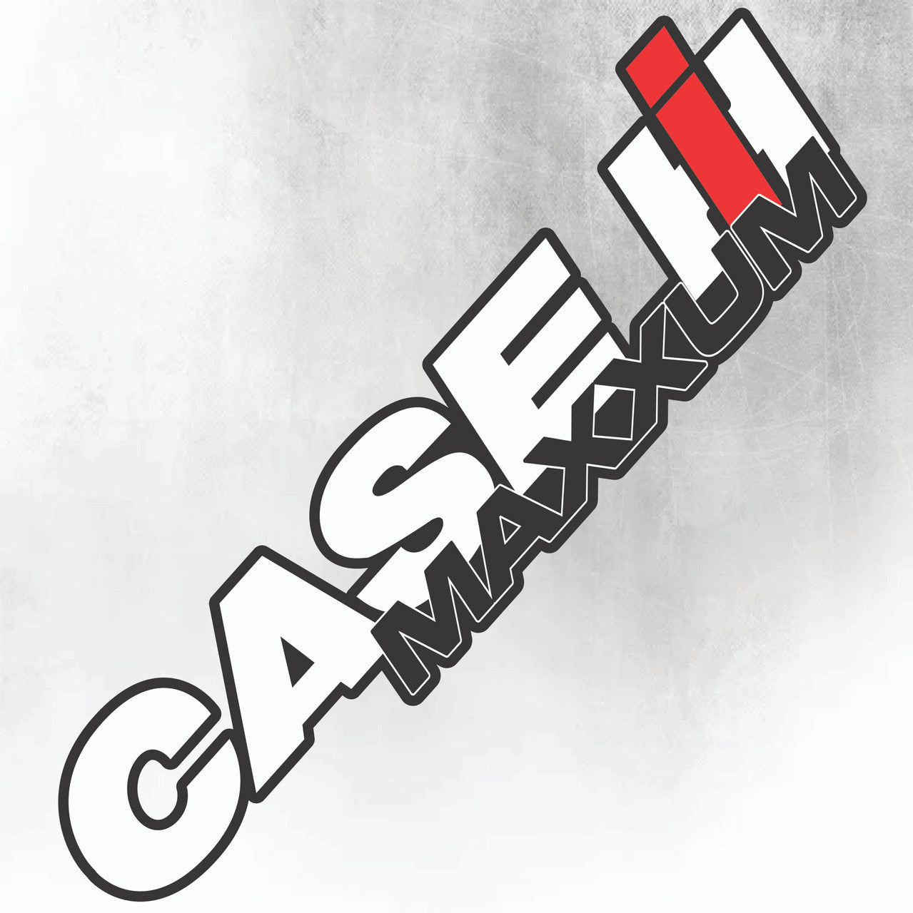 CASE MAXXUM IH Tractor Decal - Silver & Black