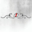 CASE OPTUM IH Tractor Decal - Silver & Black