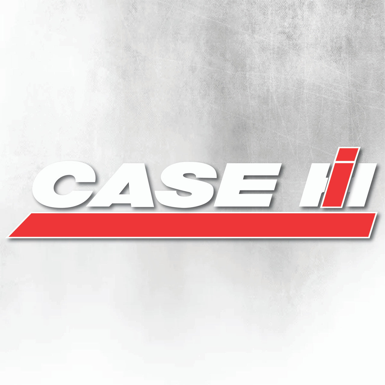 CASE IH RED AND WHITE WINDOW DECAL