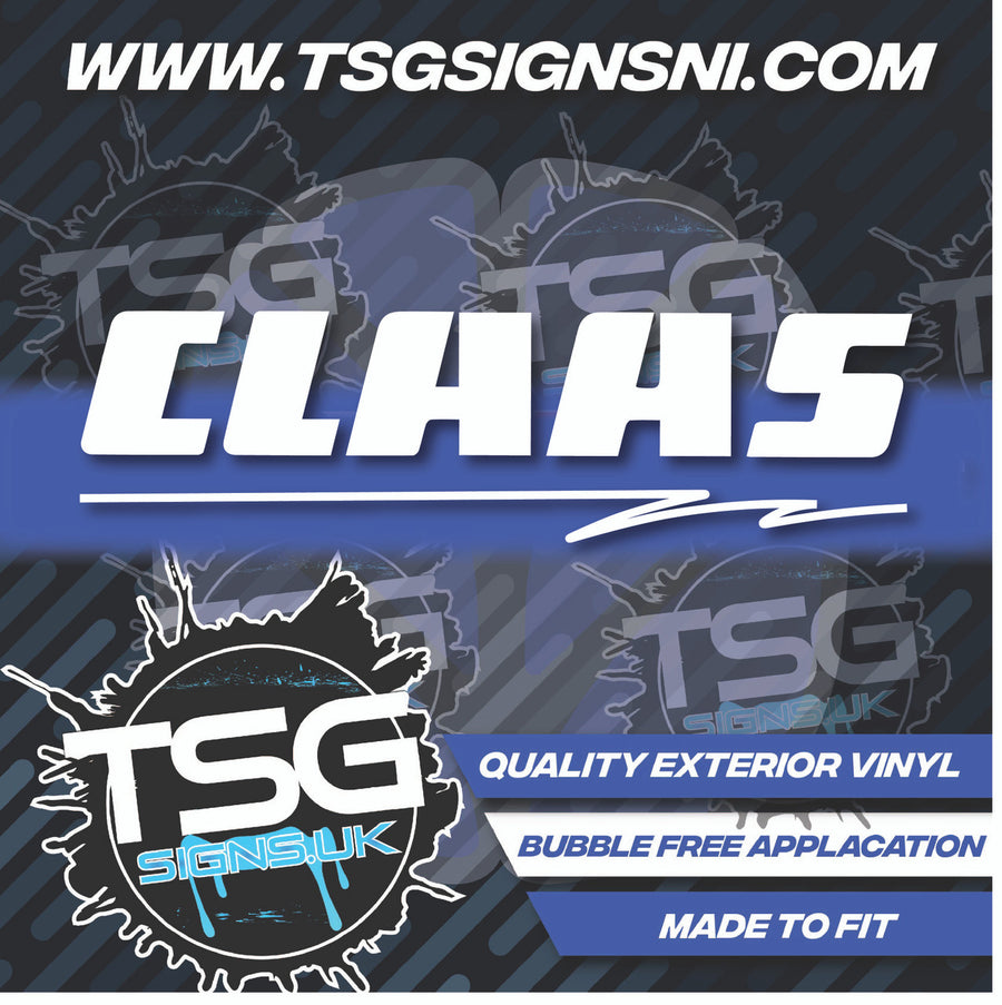 Claas Logo White - Style 33