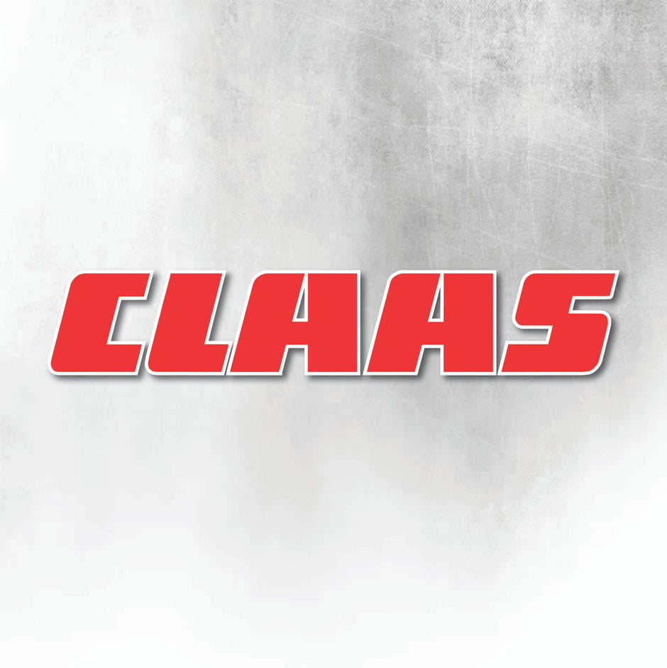 CLAAS SOLID RED WINDOW DECAL