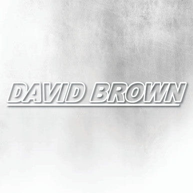 DAVID BROWN SOLID WHITE WINDOW DECAL