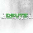 DEUTZ GREEN AND WHITE 3 STEPS TO HEAVEN WINDOW DECAL
