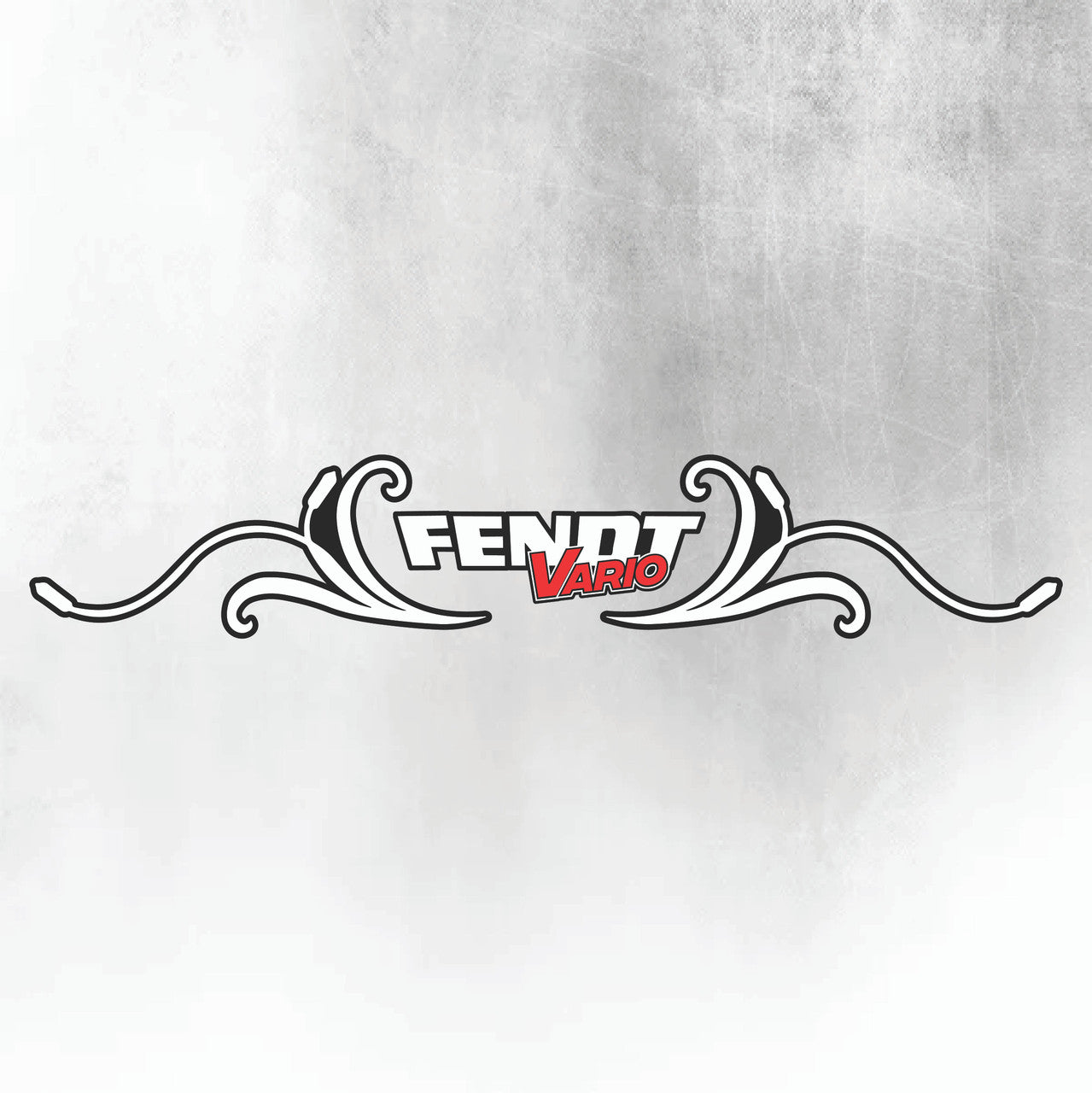 Fendt Vario RED & SILVER REAR WINDOW SWIRL - NEW STYLE