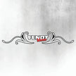 Fendt Vario RED & SILVER REAR WINDOW SWIRL - NEW STYLE