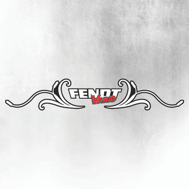 Fendt Vario RED & SILVER REAR WINDOW SWIRL - NEW STYLE