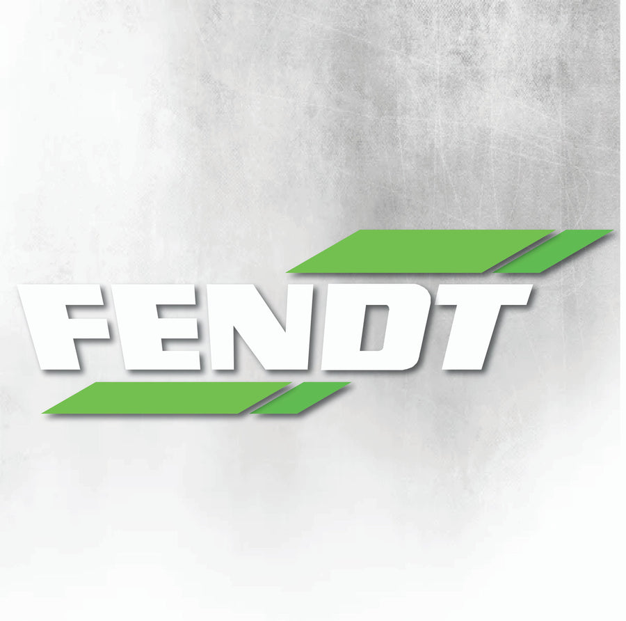 FENDT GREEN AND WHITE WINDOW DECAL