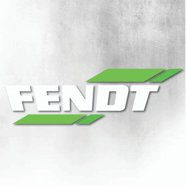 FENDT GREEN AND WHITE WINDOW DECAL