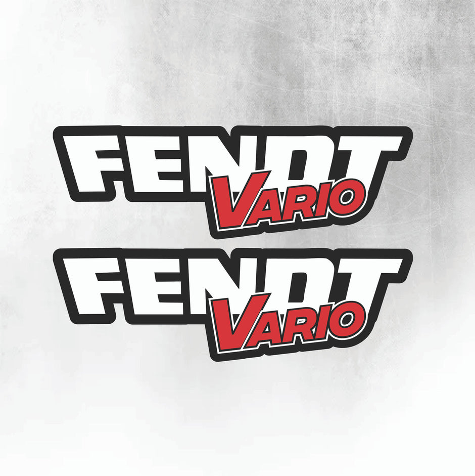 FENDT VARIO DECAL - Silver & Red Diesel Ross Style