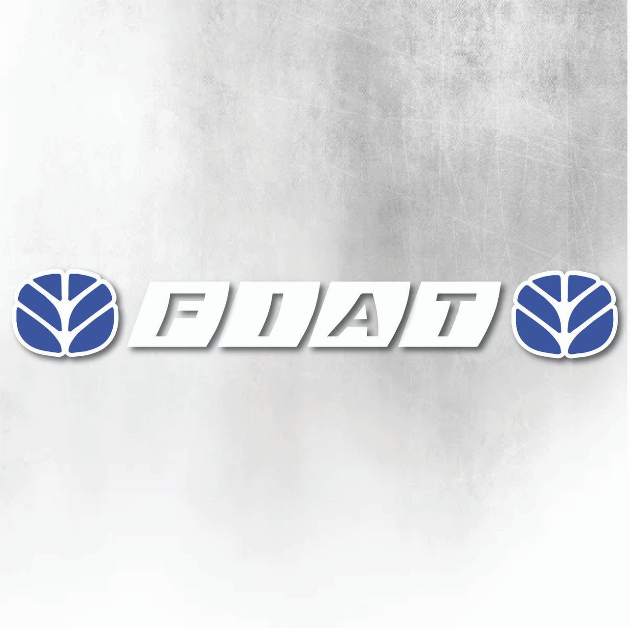 FIAT NEW HOLLAND BLUE AND WHITE WINDOW DECAL