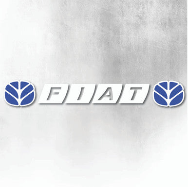 FIAT NEW HOLLAND BLUE AND WHITE WINDOW DECAL