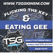 Flicking The Key & Eating Gee White - Style 11