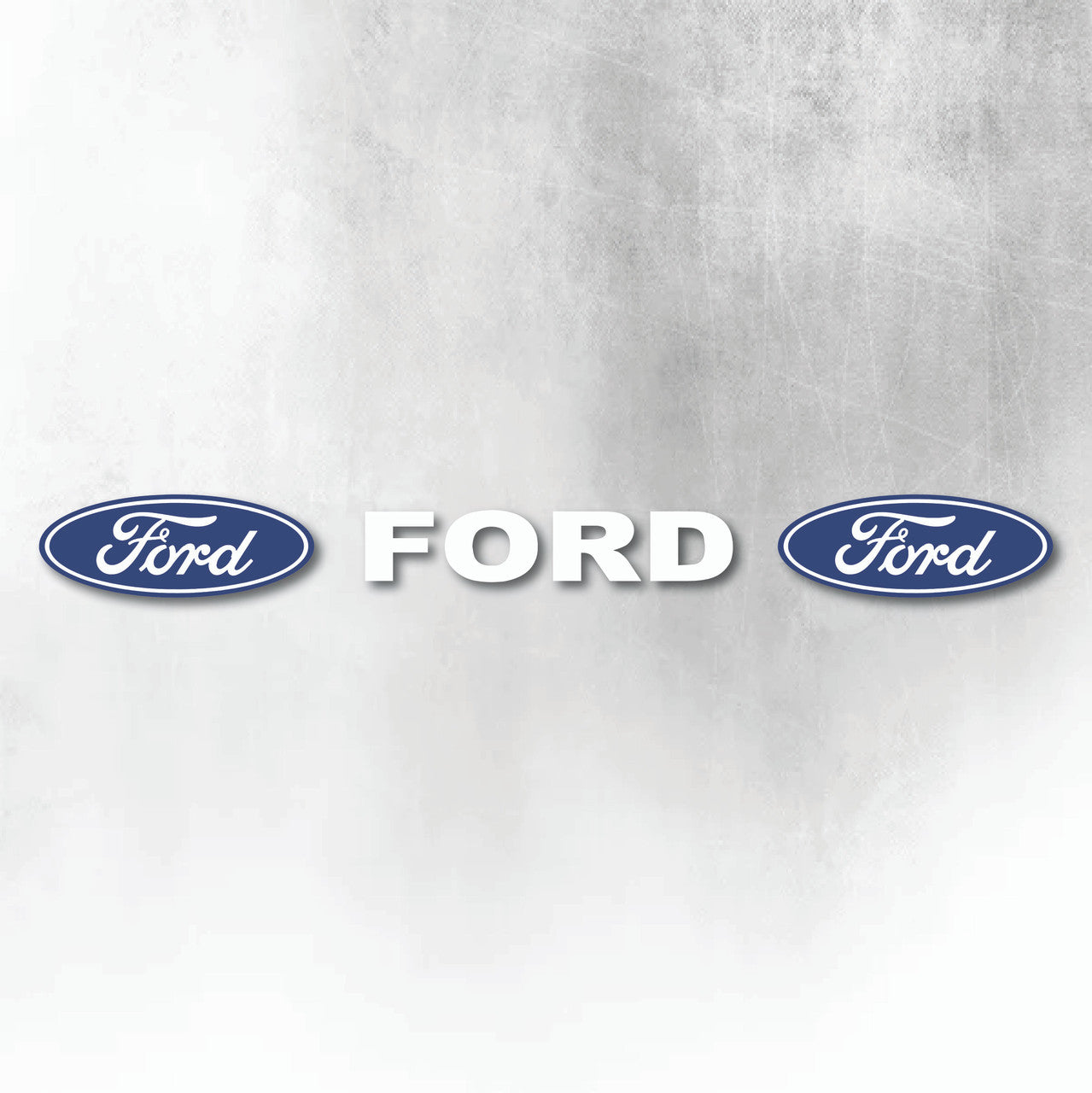 FORD BLUE & WHITE WINDOW DECAL