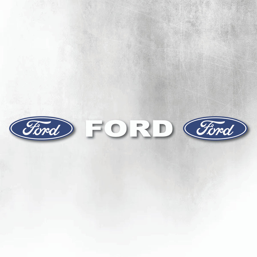 FORD BLUE & WHITE WINDOW DECAL