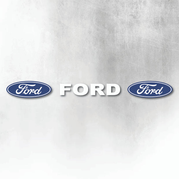 FORD BLUE & WHITE WINDOW DECAL