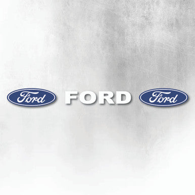 FORD BLUE & WHITE WINDOW DECAL