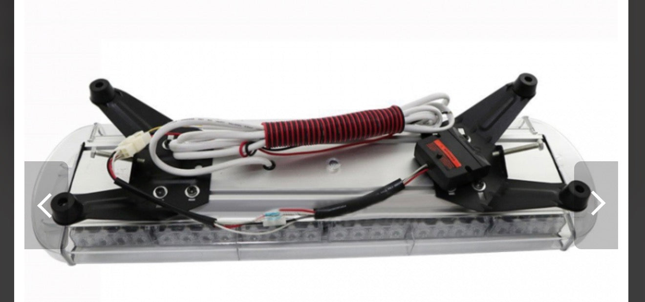76cm Amber LED Warning Light Bar – 40 LED Emergency Beacon, 12-24V, 15 Flash Modes, IP65 Waterproof, 360° Visibility