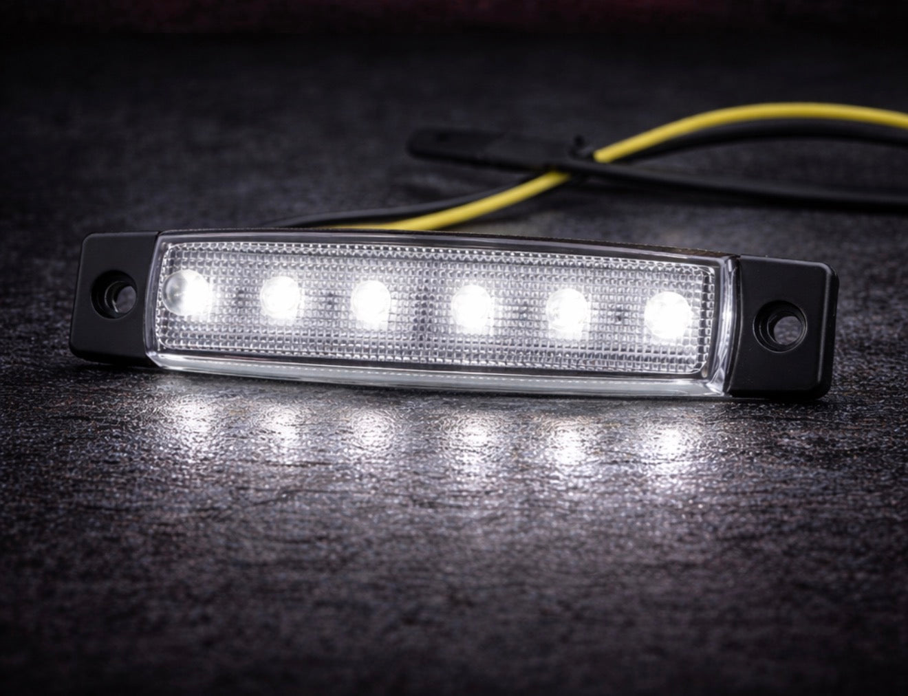 6 LED Amber Side Marker Light – 12V/24V Universal Truck & Trailer Indicator