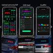 LED Rear Window Display Panel Bluetooth App Control 59cm – Text, Images & Animations HAL137