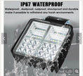14W LED Work Light with Amber Flash – 12-24V, Flood Beam, IP67/IP69K, Heavy Duty HAL185