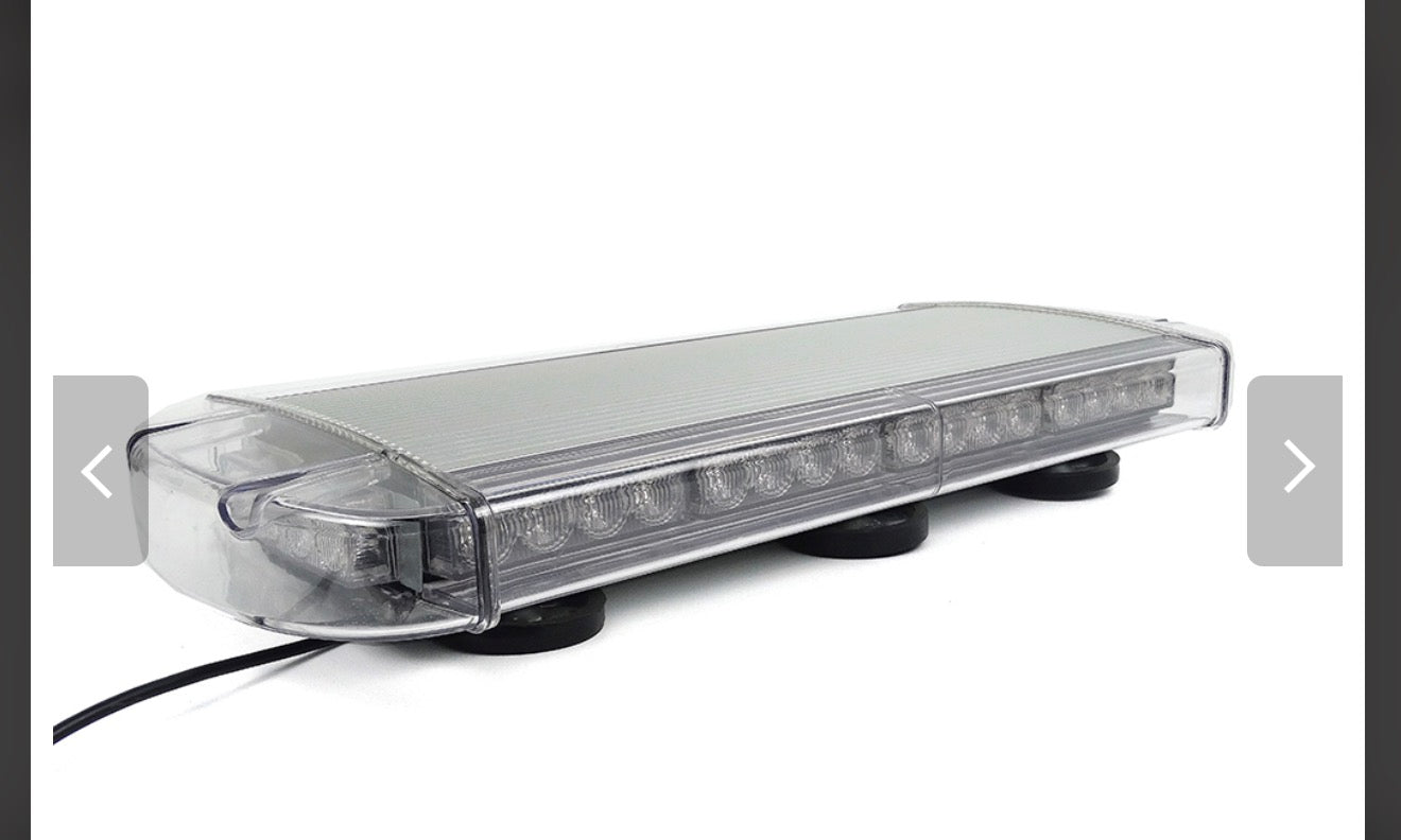55cm Magnetic LED Emergency Light Bar – 12V/24V Amber Warning Beacon (E9 Approved)
