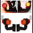 Set of 2 LED Marker Horns – Orange/Red – 12V/24V – Waterproof