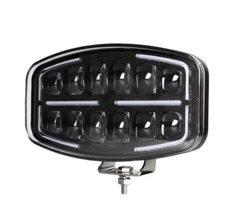 10” LED Driving Light with Dynamic Dual Colour DRL (White/Amber) – 55W 10-30V IP67 E-Marked