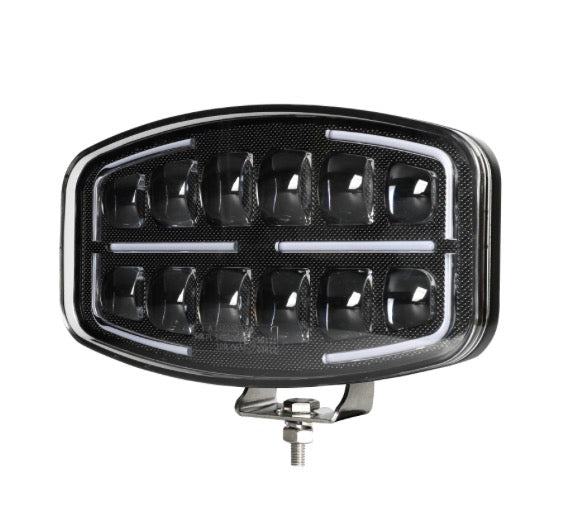 LED Driving Light with Dynamic Dual Colour DRL (White/Amber) – 55W 10-30V IP67 E-Marked