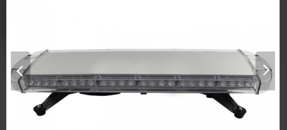 76cm Amber LED Warning Light Bar – 40 LED Emergency Beacon, 12-24V, 15 Flash Modes, IP65 Waterproof, 360° Visibility