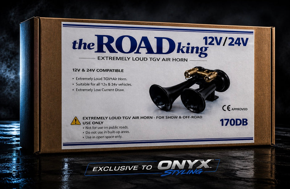 The Road King TGV Train Horn 12v & 24V Duel Voltage– 170dB Super Loud Dual Air Horn