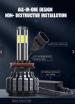 H4 LED 16000Lumen Headlight Bulbs – Set of 2 with 360 degree Lighting