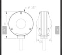Set of 2 Amber Mirror Marker Lights 12-24V – Truck Mirror lollipop lights for Scania, Volvo, MAN, DAF, Mercedes MAR930