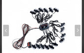 16 Piece LED Amber Strobe Light Kit with Controller – Emergency Flashing Lights 12V Universal Fit