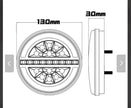 Smoked LED Hamburger Rear Light 130mm – Neon Stop / Tail / Dynamic Indicator 12V–24v