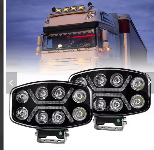 10” 90W LED Spot Light White/Yellow 12-24V – High Power Spot Beam, IP67 HAL136