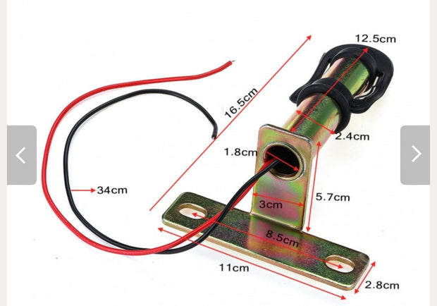 12V–24V Quick Connect Beacon Mounting Stand – Fixed Bracket for Emergency Lamp