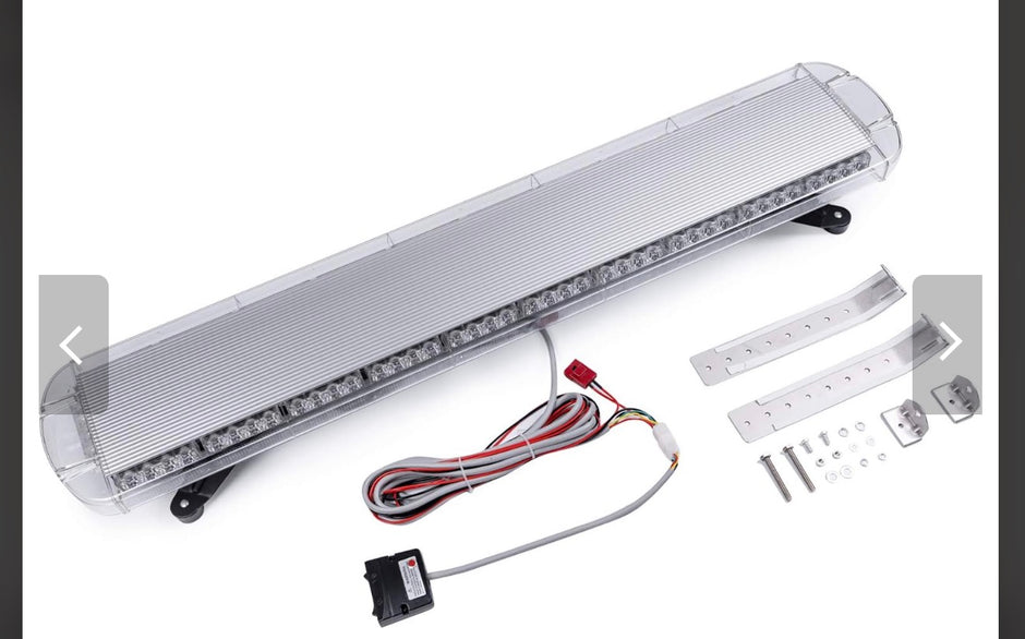 1200mm LED Emergency Light Bar 12V/24V – 88 LED Amber Warning Beacon with 15 Flash Modes
