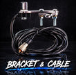 Mirror Mount (Single Groove) Flat Bar + Cable