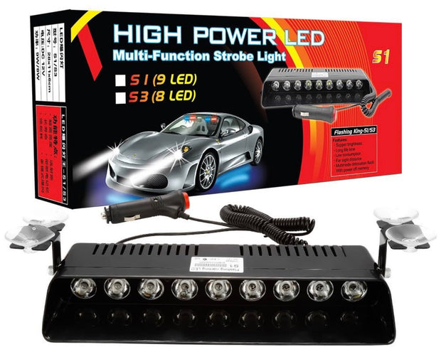 12LED Car Strobe Flashing Lights 12V - Amber Colour - DIRECT FIT, NORE WIRING PLUG AND PLAY