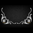 New Holland SIDE WINDOW SWIRLS - PAIR Black & White New Style