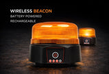 Wireless LED warning lamp - Rechargeable