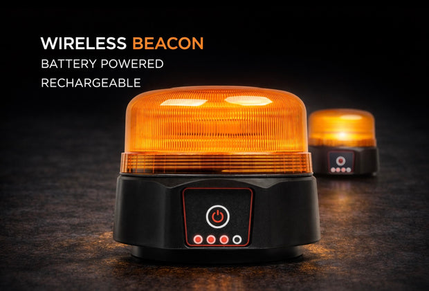 Wireless LED warning lamp - Rechargeable
