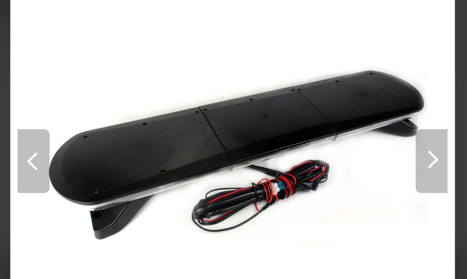 96cm High Power LED Emergency Light Bar – 12V/24V R65 Approved Amber Beacon – 162 LED, 126W Strobe Light