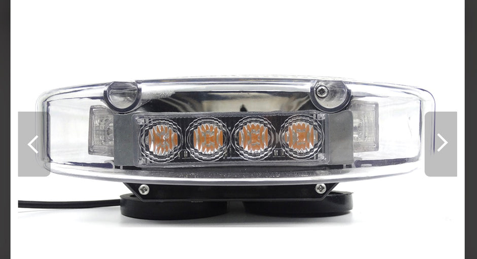 55cm Magnetic LED Emergency Light Bar – 12V/24V Amber Warning Beacon (E9 Approved)