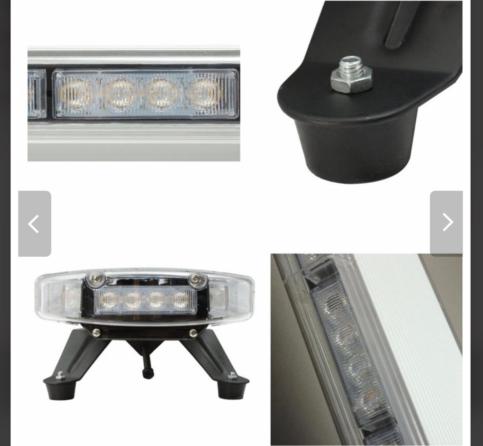 1200mm LED Emergency Light Bar 12V/24V – 88 LED Amber Warning Beacon with 15 Flash Modes
