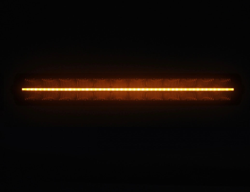 Frameless Dual Colour LED Light Bar – White & Amber DRL | OSRAM LEDs | 56cm
