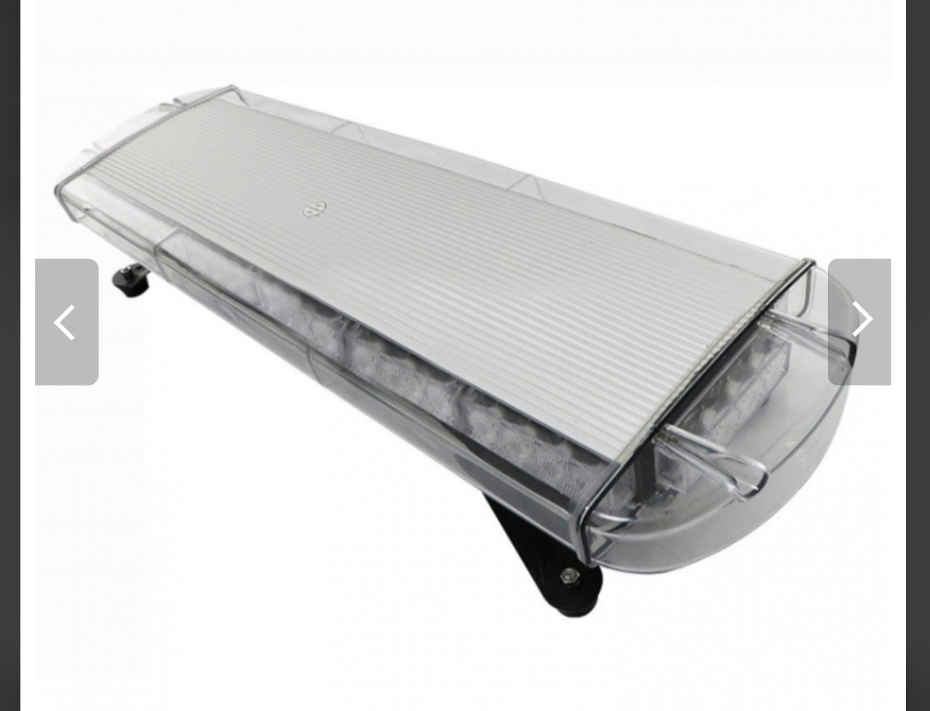 76cm Amber LED Warning Light Bar – 40 LED Emergency Beacon, 12-24V, 15 Flash Modes, IP65 Waterproof, 360° Visibility