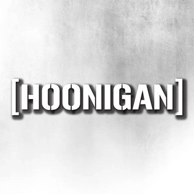 HOONIGAN WHITE TUNING WINDOW DECAL